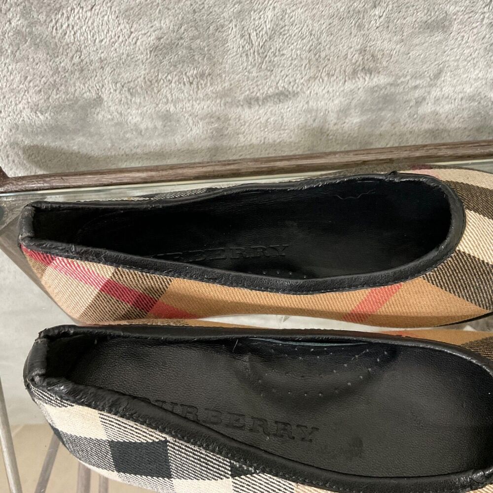 Burberry Kids Checkered Dress Shoes in Brown and Black - Picture 2 of 11